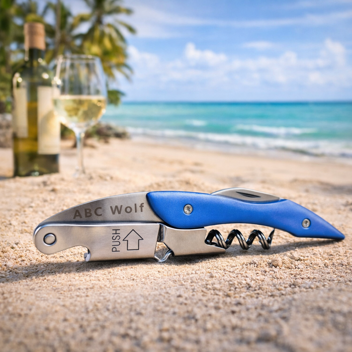 ABC WOLF PROFESSIONAL SERVER TOOLS – WINE OPENER & SERVER BOOK – MULTIPLE COLORS & STYLES