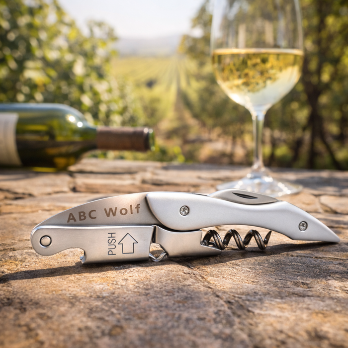 ABC WOLF PROFESSIONAL SERVER TOOLS – WINE OPENER & SERVER BOOK – MULTIPLE COLORS & STYLES