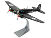 Heinkel He III Bomber Aircraft "Motorhead" Black with Graphicss 1/72 Diecast Model by Corgi