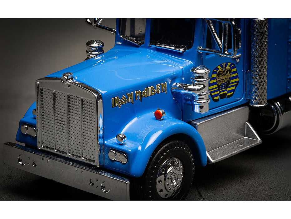 Iron Maiden "Powerslave" Transport Truck Blue "World Slavery Tour 1984-85" 1/50 Diecast Model by Corgi