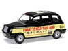 The Beatles London Taxi RHD (Right Hand Drive) "I Want To Hold Your Hand" Black and Cream with Graphics Diecast Model by Corgi