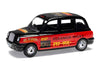 The Beatles London Taxi RHD (Right Hand Drive) "Eleanor Rigby - Yellow Submarine" Black and Red with Graphics Diecast Model by Corgi
