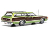 1972 Ford LTD Country Squire Wagon Green Metallic with Woodgrain Sides 1/43 Diecast Model by IXO Models