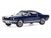1965 Shelby GT350 Dark Blue Metallic with White Stripes 1/43 Diecast Model by IXO Models