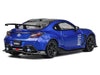 Subaru BRZ Varis Arising-1 RHD (Right Hand Drive) Blue Metallic with Carbon Hood and Top and Extra Wheels 1/64 Diecast Model Car by CM Models