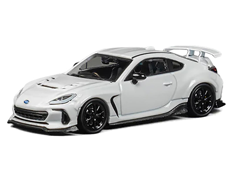 Subaru BRZ "Varis Arising-1" RHD (Right Hand Drive) White with Extra Wheels 1/64 Diecast Model Car by CM Model