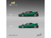 Pagani Imola Emerald Green Metallic with Carbon Top and Extra Wheels 1/64 Diecast Model Car by CM Model