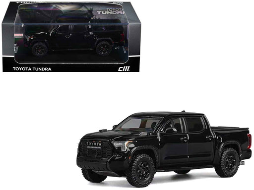 Toyota Tundra Pickup Truck Black 1/64 Diecast Model Car by CM Models
