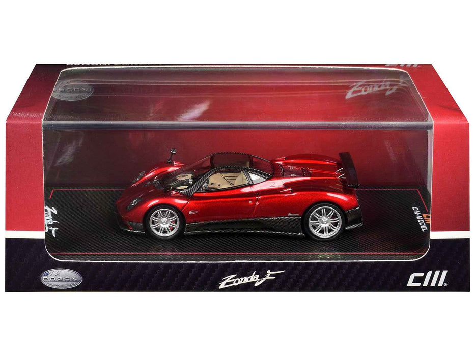 Pagani Zonda F Rosso Dubai Red Metallic with Moonroof 1/64 Diecast Model Car by CM Models
