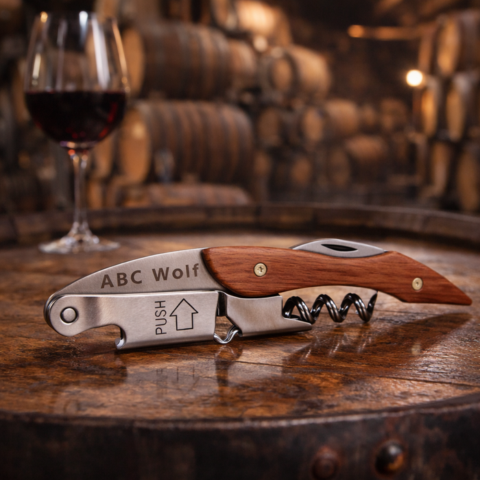 ABC WOLF PROFESSIONAL SERVER TOOLS – WINE OPENER & SERVER BOOK – MULTIPLE COLORS & STYLES