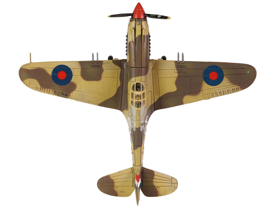 Curtiss P-40B Tomahawk MK IIB Aircraft Fighter "112 Squadron (Royal Air Force) AK402 GA-F North Africa" (October 1941) "WW2 Aircrafts Series" 1/72 Diecast Model by Forces of Valor