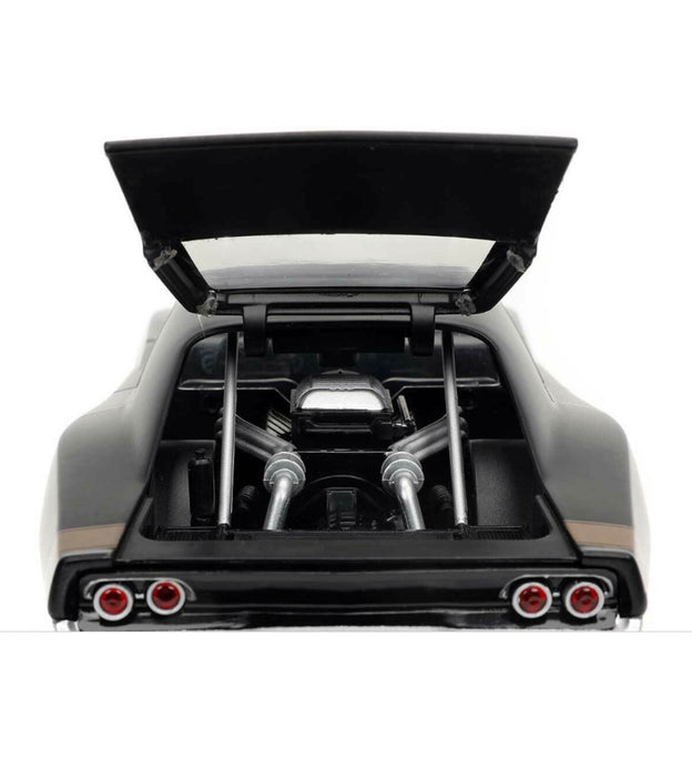 Dom's 1968 Dodge Charger Widebody Matt Black "Fast & Furious 9 F9" (2021) Movie 1/24 Diecast Model Car by Jada