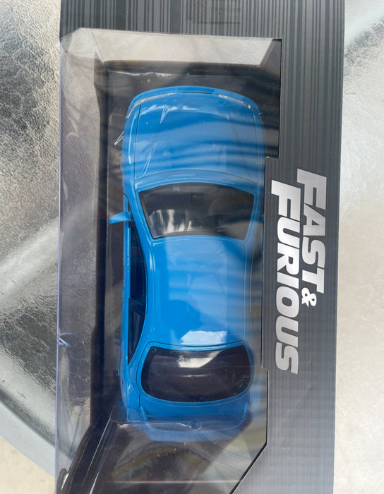 Mia's Acura Integra Light Blue with Graphics "Fast & Furious" Movie 1/32 Diecast Model Car by Jada