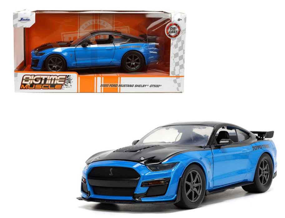 2020 Ford Mustang Shelby GT500 Blue 1:24 Diecast Model by Jada Toys