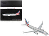 Boeing 737 MAX 8 Commercial Aircraft "American Airlines" (N326RP) Gray with Striped Tail "Gemini 200" Series 1/200 Diecast Model by GeminiJets