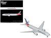 Boeing 777-200ER Commercial Aircraft "American Airlines" (N788AN) Silver with Striped Tail "Gemini 200" 1/200 Diecast Model Airplane by GeminiJets