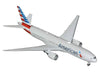 Boeing 777-200ER Commercial Aircraft "American Airlines" (N788AN) Silver with Striped Tail "Gemini 200" 1/200 Diecast Model Airplane by GeminiJets