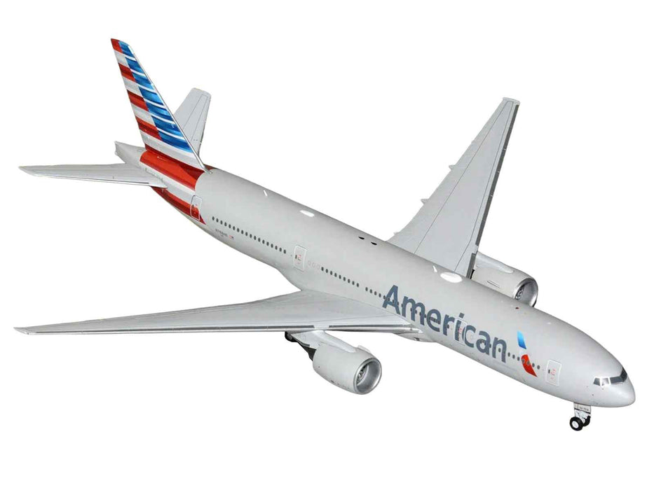 Boeing 777-200ER Commercial Aircraft "American Airlines" (N788AN) Silver with Striped Tail "Gemini 200" 1/200 Diecast Model Airplane by GeminiJets