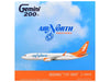 Boeing 737-800 Commercial Aircraft "Air North" (C-FNYA) White with Orange Tail "Gemini 200" 1/200 Diecast Model by GeminiJets