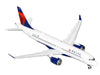 Airbus A220-300 Commercial Aircraft "Delta Air Lines" (N306DU) White with Red and Blue Tail "Gemini 200" Series 1/200 Diecast Model Airplane by GeminiJets