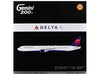 Boeing 767-400ER Commercial Aircraft with Flaps Down "Delta Air Lines" (N482MH) White with Blue and Red Tail "Gemini 200" Series 1/200 Diecast Model Airplane by GeminiJets