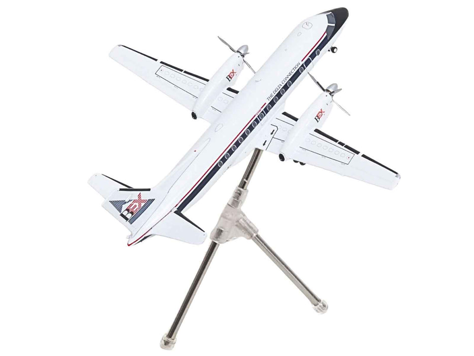 Saab 340A Commercial Aircraft "Delta Connection - Business Express Airlines" (N749BA) White with Dark Blue and Red Stripes "Gemini 200" Series 1/200 Diecast Model by GeminiJets