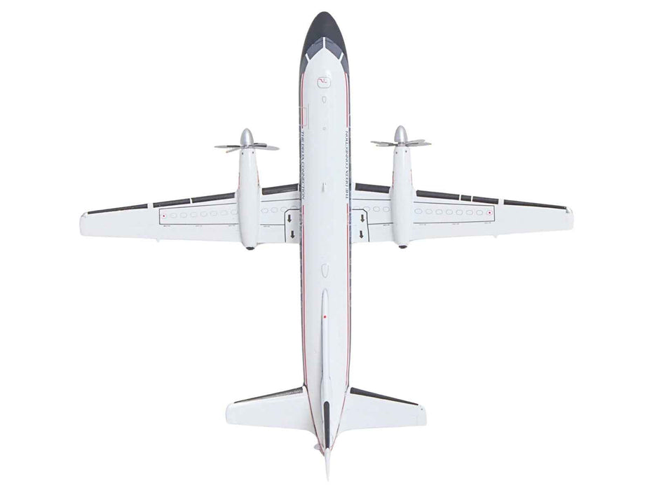 Saab 340A Commercial Aircraft "Delta Connection - Business Express Airlines" (N749BA) White with Dark Blue and Red Stripes "Gemini 200" Series 1/200 Diecast Model by GeminiJets