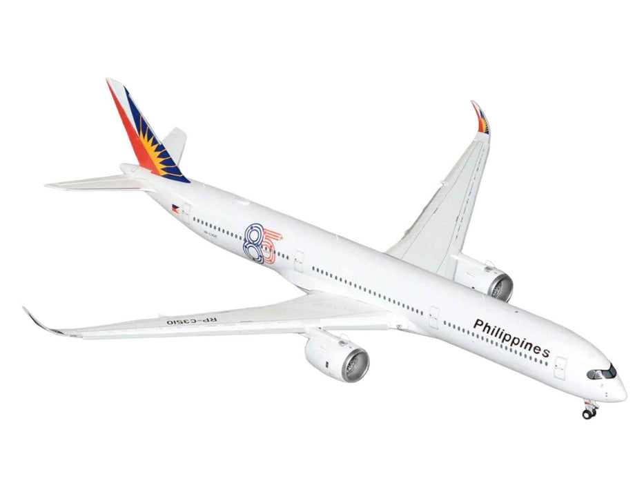 Airbus A350-1000 Commercial Aircraft with Flaps Down "Philippine Airlines" (RP-C3510) White with Tail Graphics "Gemini 200" 1/200 Diecast Model Airplane by GeminiJets