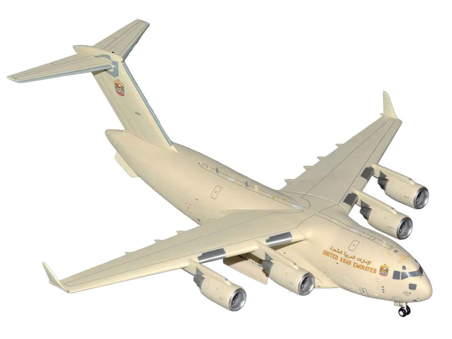 Boeing C-17 Globemaster III Transport Aircraft "United Arab Emirates Air Force" (1228) Beige "Gemini 200" 1/200 Diecast Model Airplane by GeminiJets