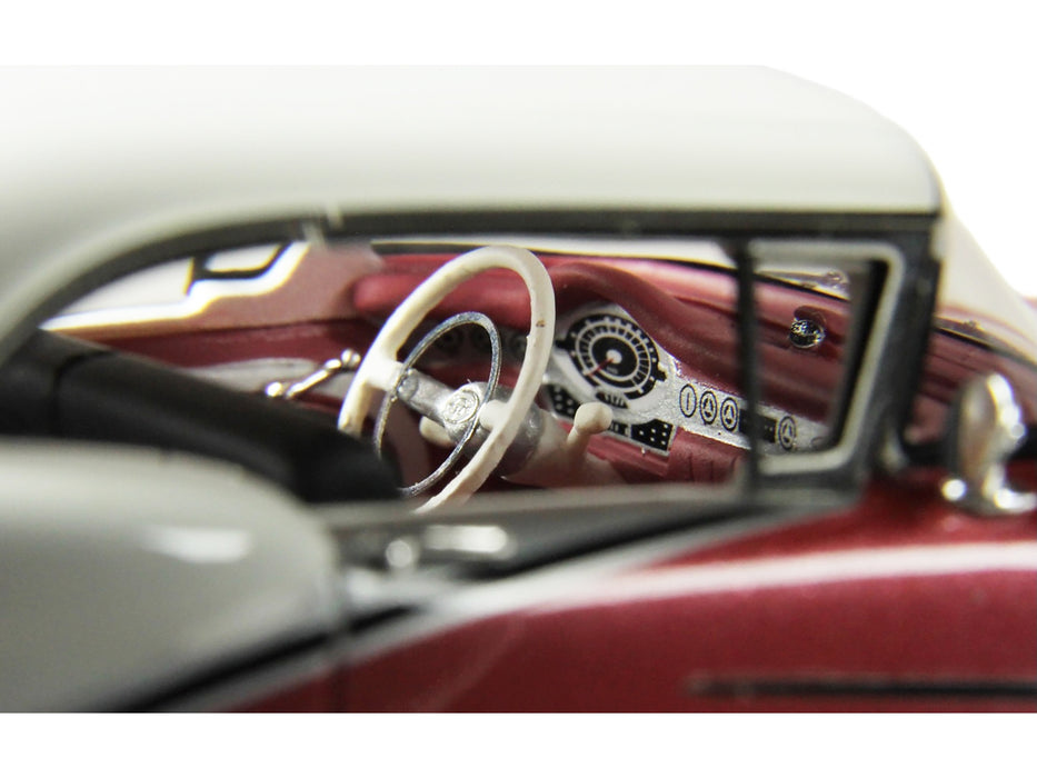 1957 Oldsmobile Starfire Royal Glow Red and Alcan White Limited Edition to 200 pieces Worldwide 1/43 Model Car by Goldvarg Collection