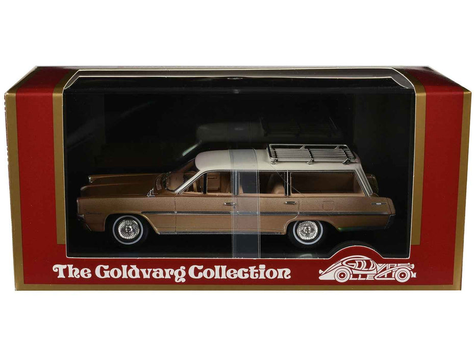 1964 Pontiac Safari Bronze Irid Metallic with Cream Top Limited Edition to 200 pieces Worldwide 1/43 Model Car by Goldvarg Collection