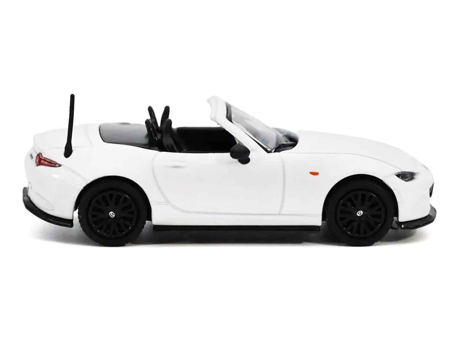 2024 Mazda MX-5 Roadster White 1/64 Diecast Model Car by GCD x Enchery