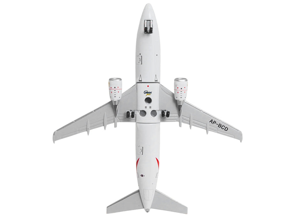 Boeing 737-300 Commercial Aircraft "Emirates Airlines" (AP-BCD) White with Striped Tail 1/400 Diecast Model by GeminiJets