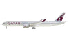 Boeing 777-9 Commercial Aircraft "Qatar Airways" (A7-BKA) Gray with Dark Red Tail Graphics 1/400 Diecast Model GeminiJets