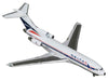 Boeing 727-100 Commercial Aircraft "Delta Air Lines" (N1633) White with Red and Blue Stripes 1/400 Diecast Model by GeminiJets