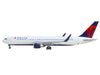 Boeing 767-300ER Commercial Aircraft "Delta Air Lines" (N199DN) White with Red and Blue Tail 1/400 Diecast Model by GeminiJets