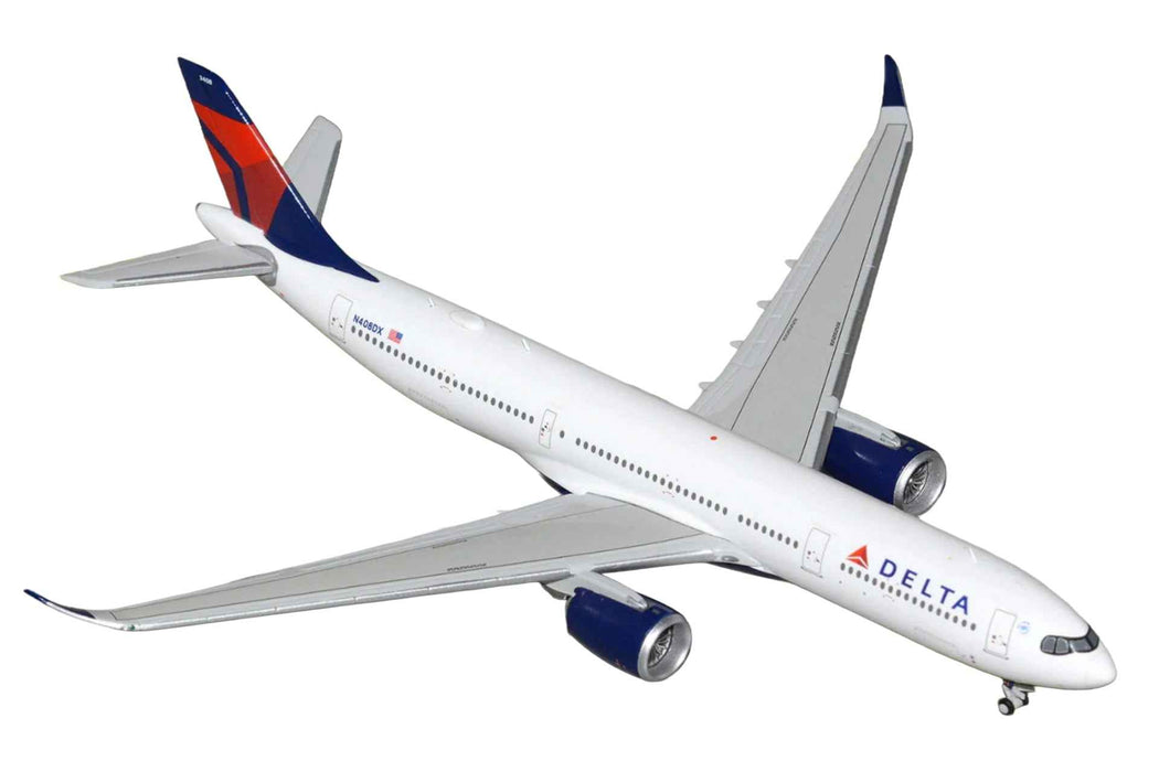 Airbus A330-900 Commercial Aircraft "Delta Air Lines" (N408DX) White with Red and Blue Tail 1/400 Diecast Model by GeminiJets