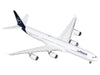 Airbus A340-600 Commercial Aircraft "Lufthansa" (D-AIHF) White with Dark Blue Tail 1/400 Diecast Model Airplane by GeminiJets