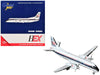 Saab 340A Commercial Aircraft "Business Express Airlines - The Delta Connection" (N749BA) White with Blue and Red Stripes 1/400 Diecast Model by GeminiJets