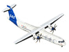 ATR 72-600 Commercial Aircraft "Scandinavian Airlines" (SE-MKD) White with Blue Tail 1/400 Diecast Model by GeminiJets