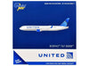 Boeing 767-300ER Commercial Aircraft "United Airlines" (N670UA) White with Blue Tail 1/400 Diecast Model Airplane by GeminiJets