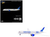 Boeing 787-9 Commercial Aircraft "United Airlines 100 Years" (N61101) White with Blue Tail 1/400 Diecast Model by GeminiJets