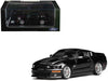 2007 Ford Mustang Shelby GT500 Super Snake Ebony Black with Matt Black Stripes 1/64 Diecast Model Car by MotorHelix & Greenlight