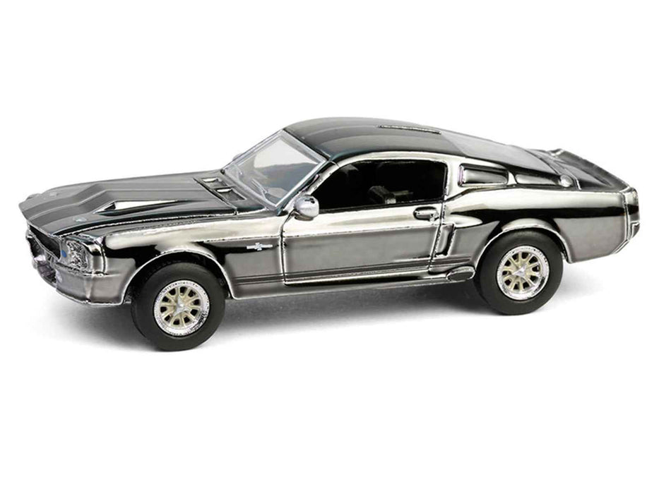 1967 Ford Mustang "Eleanor" Silver Chrome Edition "Gone in Sixty Seconds" (2000) Movie "Hobby Exclusive" Series 1/64 Diecast Model Car by Greenlight