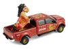 2022 Ford F-450 Dually Pickup Truck "Chinese Zodiac 2026 Year of the Horse" Red with Gold Graphics and Horse Figure "Hobby Exclusive" Series 1/64 Diecast Model Car by Greenlight