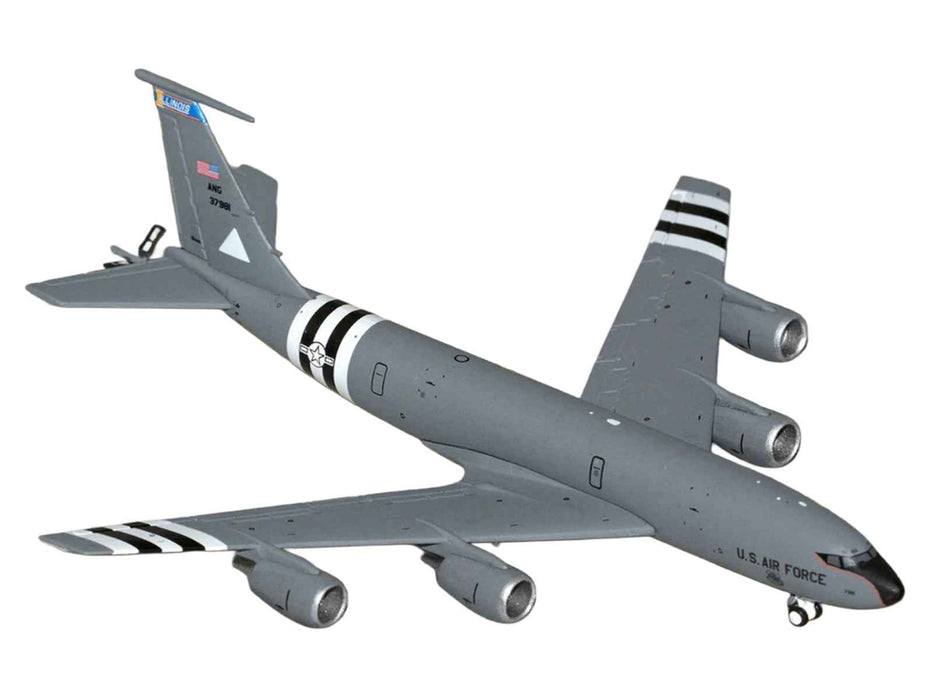 Boeing KC-135R Stratotanker Aircraft "Illinois Air National Guard" United States Air Force (63-7981) Gray "Gemini Macs" Series 1/400 Diecast Model Airplane by GeminiJets
