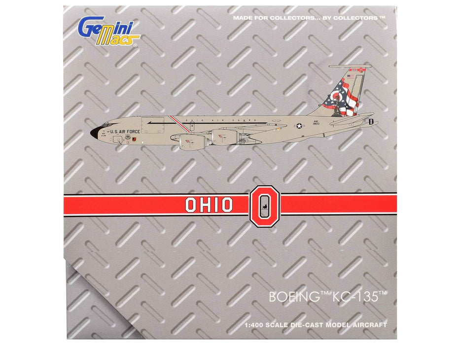 Boeing KC-135R Stratotanker Aircraft "Ohio Air National Guard" United States Air Force (63-8013) Gray "Gemini Macs" 1/400 Diecast Model Airplane by GeminiJets