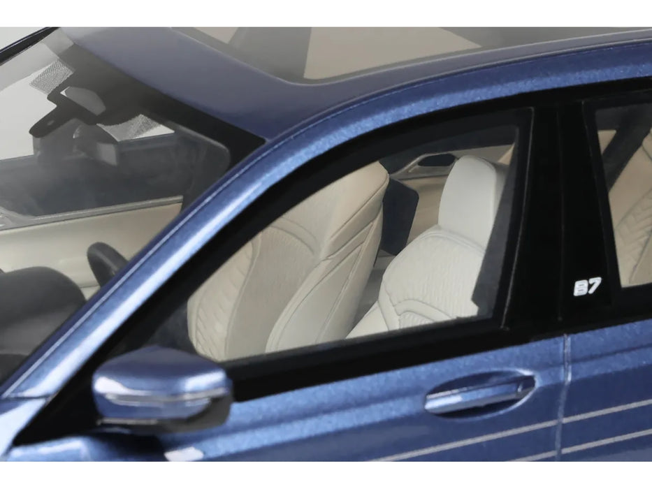 2022 BMW Alpina B7 Blue Metallic 1/18 Model Car by GT Spirit