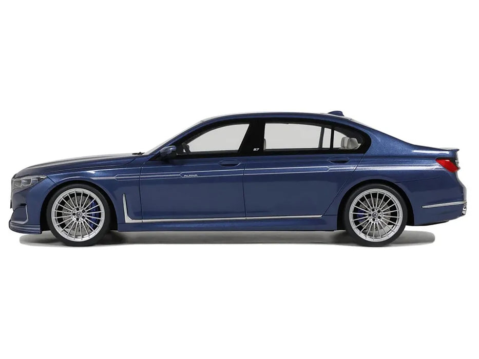 2022 BMW Alpina B7 Blue Metallic 1/18 Model Car by GT Spirit