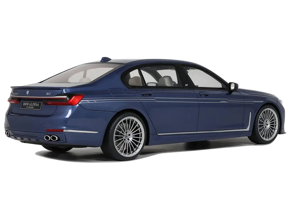 2022 BMW Alpina B7 Blue Metallic 1/18 Model Car by GT Spirit